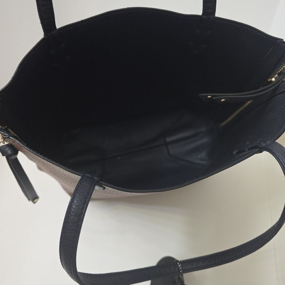 New Reversible Tote Bag IMO In Brown & Navy Large - Picture 7 of 10